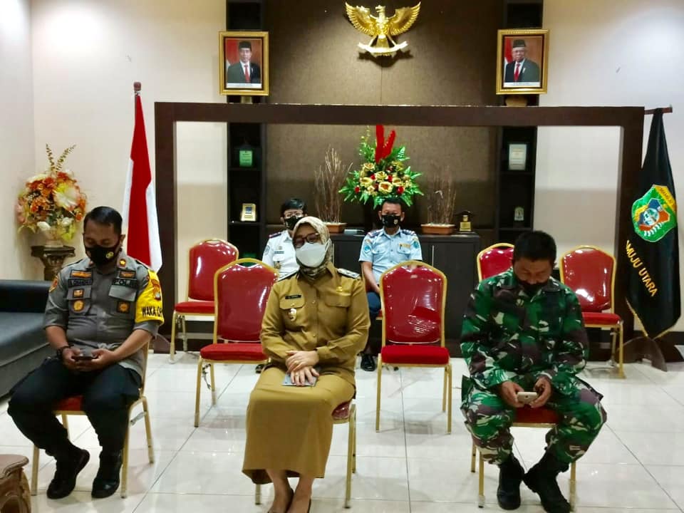 Foto: Wabup Pasangkayu Rakor Penegasan Disiplin Prokes Bersama Mendagri